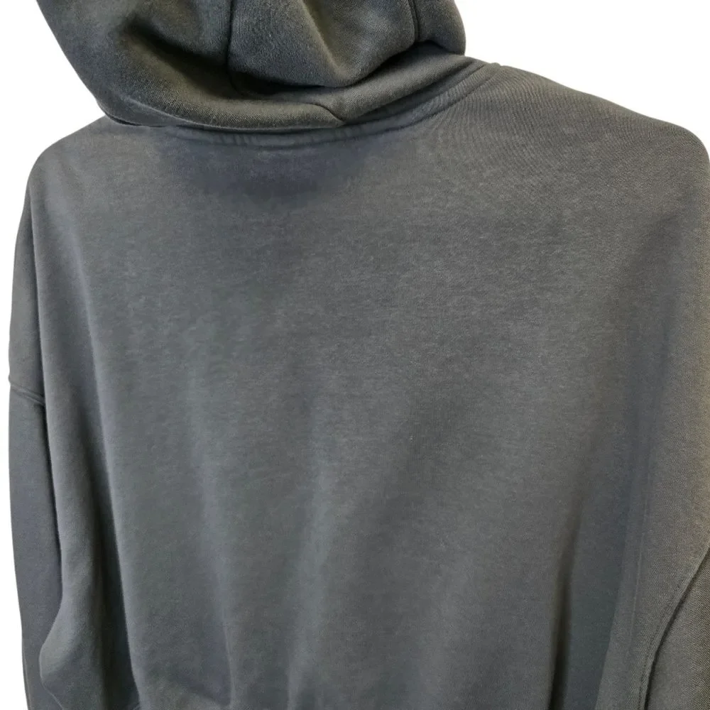 Nike Women's L Pheonix Fleece Oversized Pullover Seaweed Green Hoodie